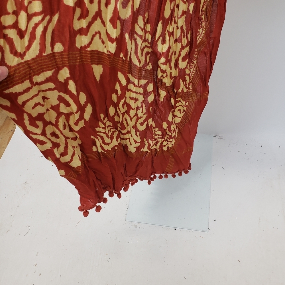 Ruggine damask kimono with pom pom trim - NEW - Picture 7 of 10